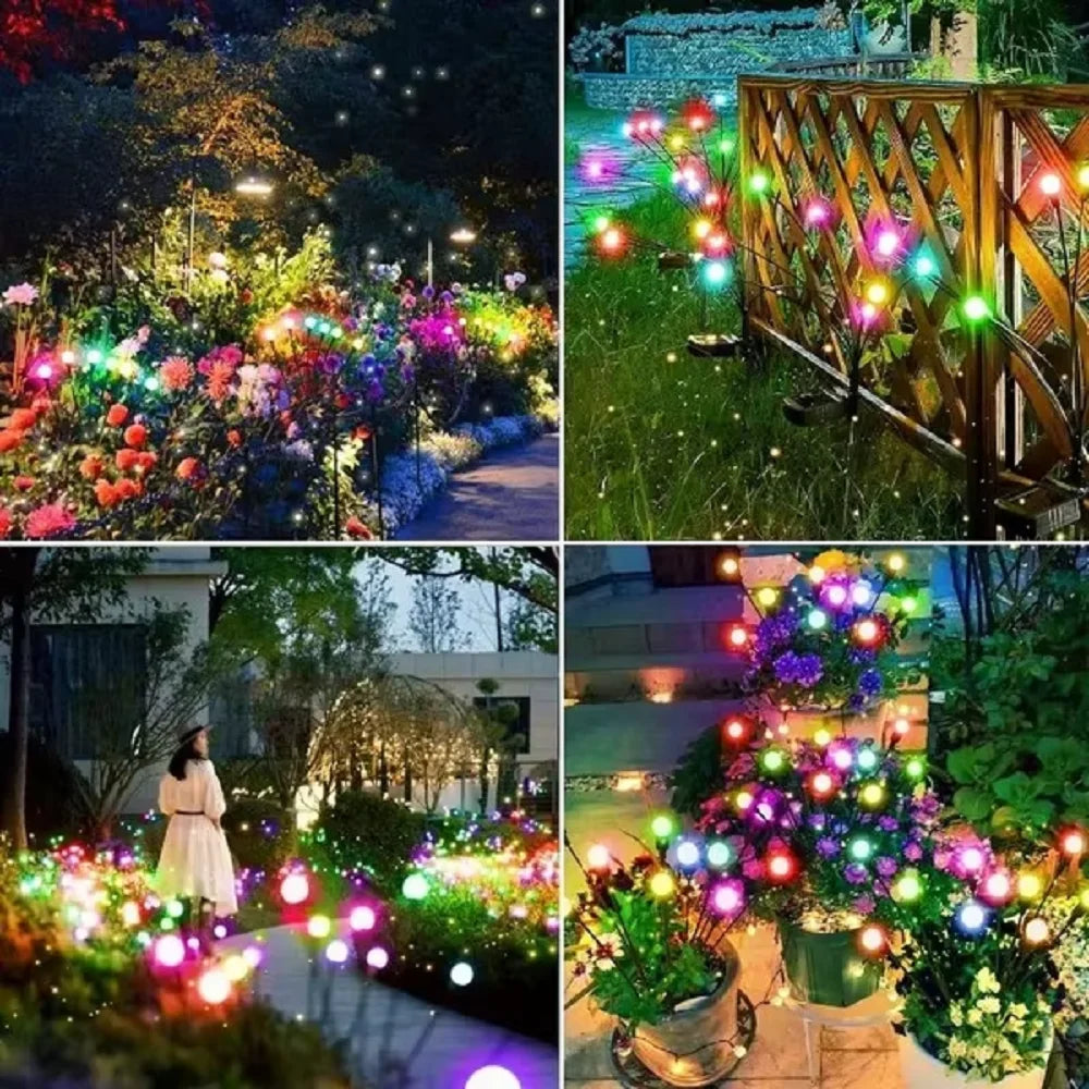 Pachet 2/4/6 Licurici Decorativi Gradina Panou Solar 8 LED