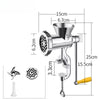 Masina de Tocat Carne pentru Carnati Manuala Aluminiu, Accesorii Incluse