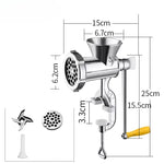 Masina de Tocat Carne pentru Carnati Manuala Aluminiu, Accesorii Incluse