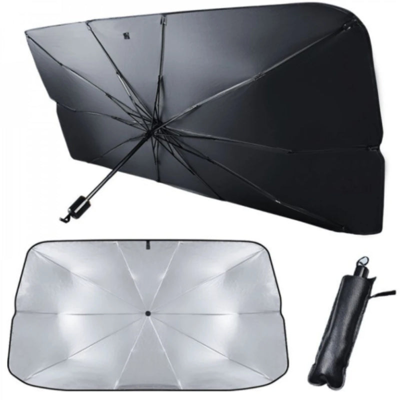 1+1 GRATIS Parasolar Tip Umbrela Parbriz Auto 76x132cm