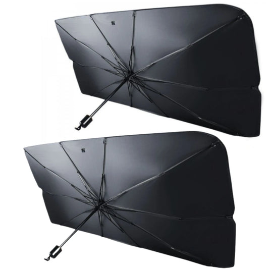 1+1 GRATIS Parasolar Tip Umbrela Parbriz Auto 76x132cm