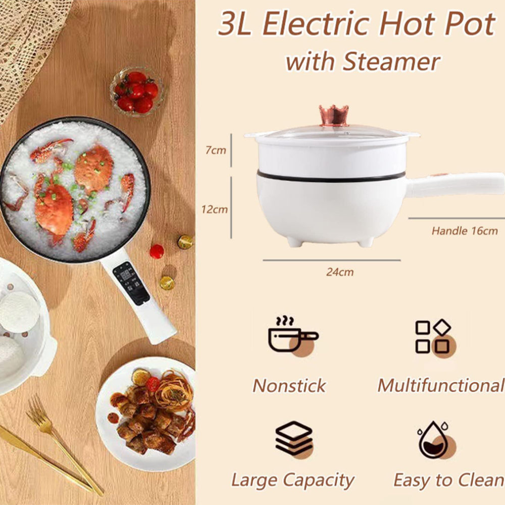 Tigaie Electrica 2 in 1 Antiaderenta 4L Putere 800W