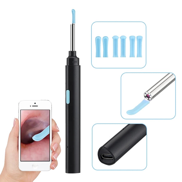 Dispozitiv Curatare Urechi cu Camera HD si Conexiune Telefon