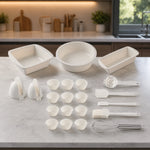 Set 22 Piese Ustensile Profesionale pentru Copt din Silicon Tavi