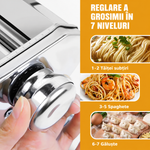 Masina Manuala de Facut Taitei de Casa si Paste 7 Nivele de Grosime Fixare pe Masa