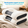 Set 2 Perna Ortopedica Spuma cu Memorie Suport Cervical 74x48cm