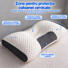 Set 2 Perna Ortopedica Spuma cu Memorie Suport Cervical 74x48cm