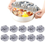 Set 100 Saculeti Alimentari Aluminiu, Pastreaza Mancarea Proaspata, Reutilizabili, Elastici