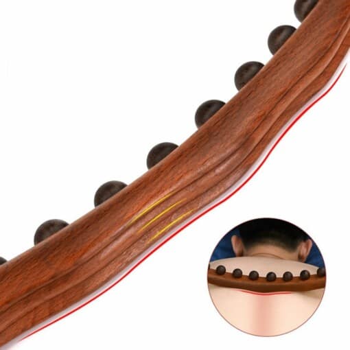 Baston Stimulator Limfatic din Lemn GuaSha