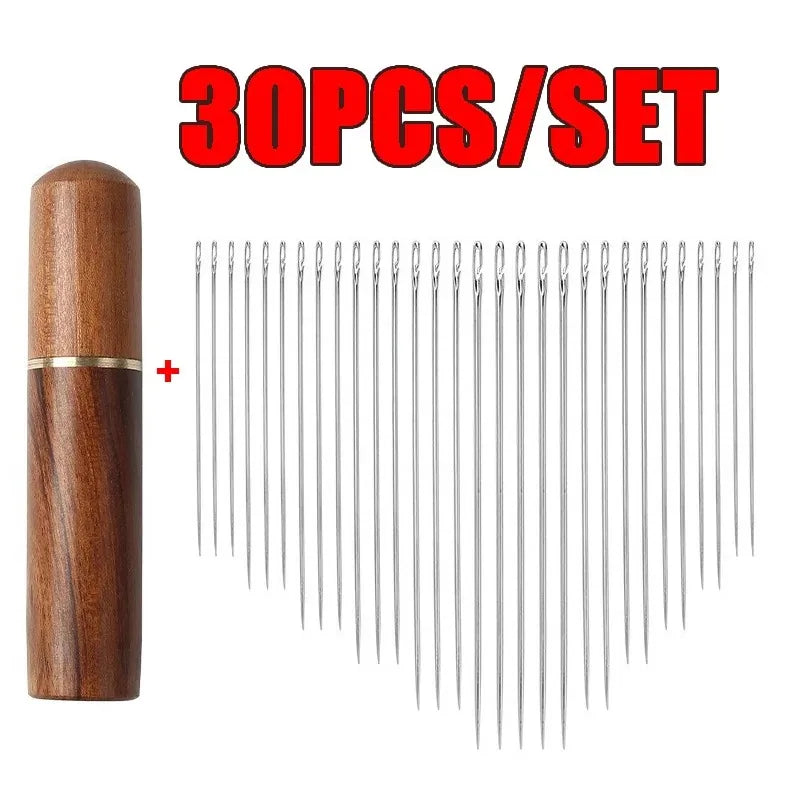Set 30 Ace Usor de Folosit Orificiu Lateral + Suport Lemn