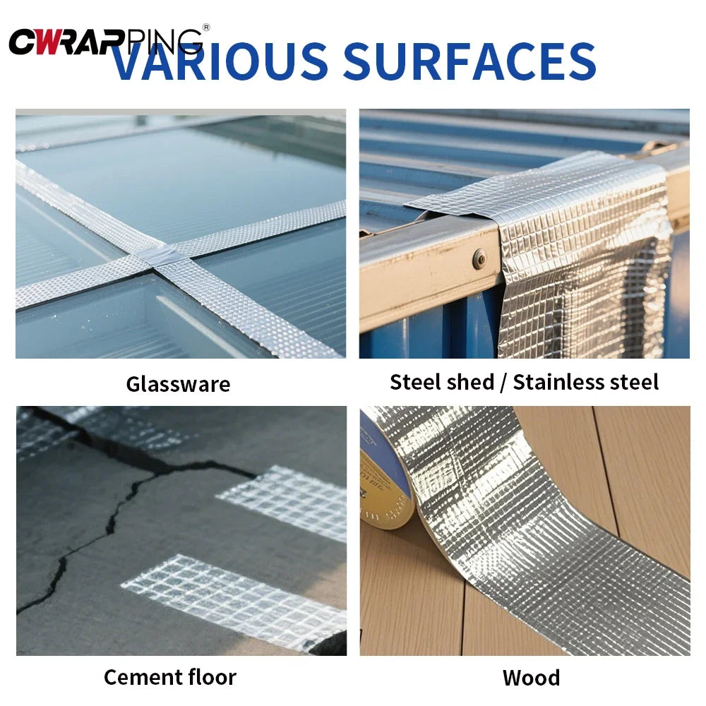 Banda Etansare Autoadeziva Butilica Aluminiu 5M x 10cm