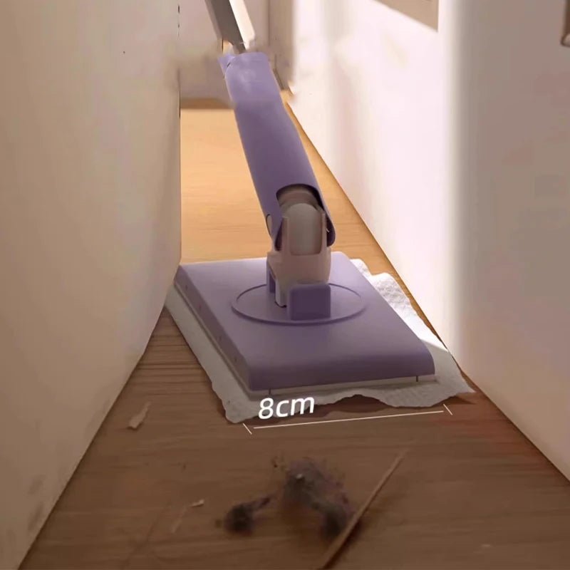 Mop Telescopic 100cm, Rotire 360 cu Sistem Prindere Laveta + 10 Lavete Cadou