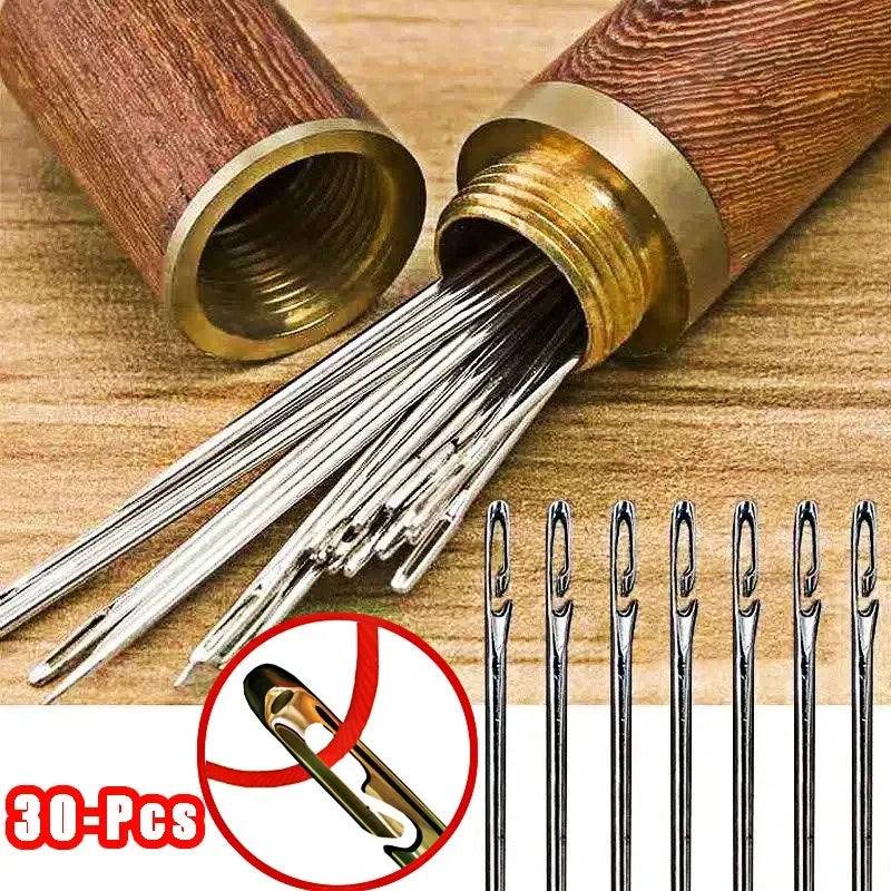 Set 30 Ace Usor de Folosit Orificiu Lateral + Suport Lemn