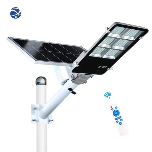 Lampa Solara JORTAN 300W cu Suport Metalic, Senzor Lumina, Telecomanda