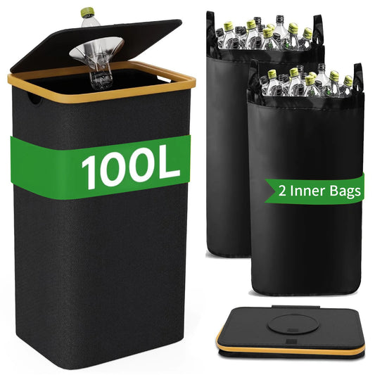 Cutie pentru Reciclare SGR 100L + 2 Sacose Reutilizabile CADOU