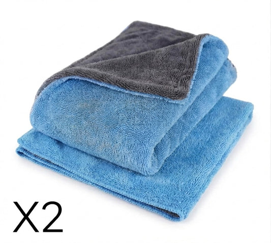 Set 1+1 Prosop Auto din Microfibră pentru Uscare, 50x80 cm, Absorbție Extremă, Delicat cu Vopseaua