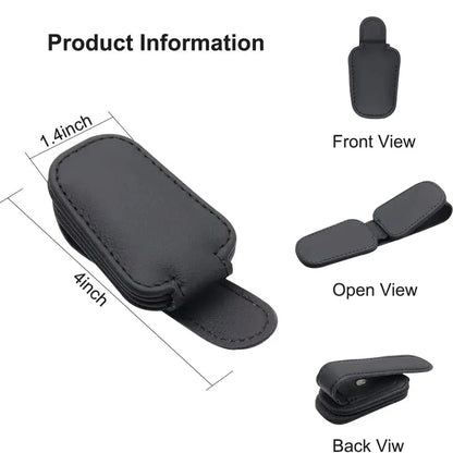 Suport Prindere Clips Magnetic Piele Ochelari Auto