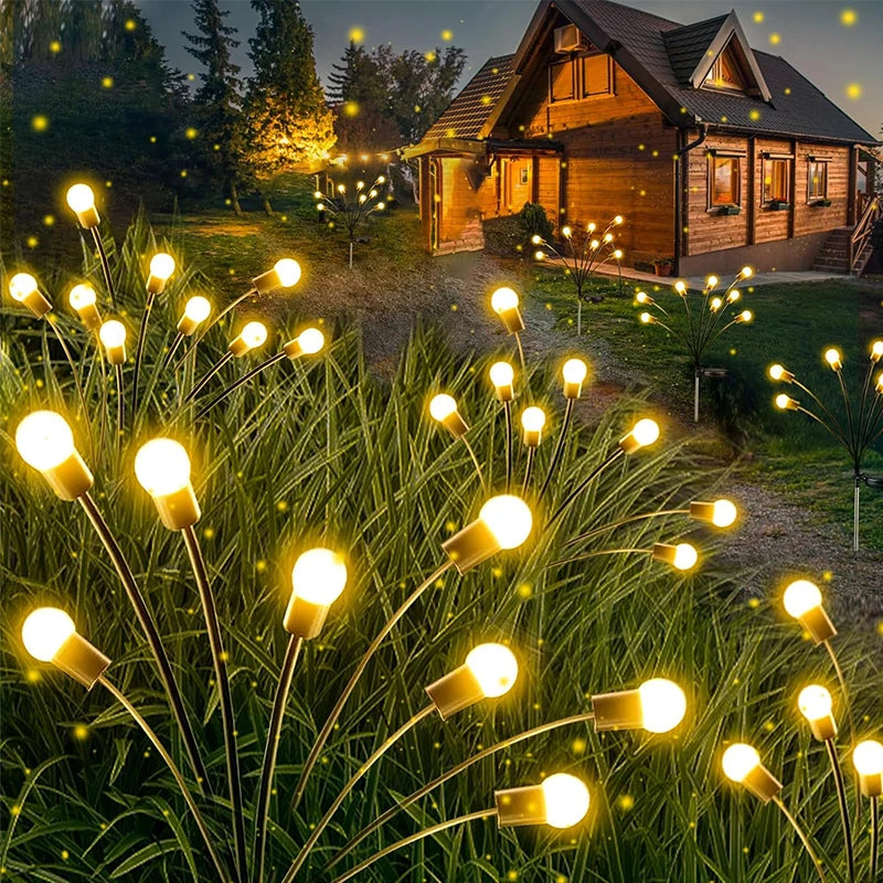 Pachet 2/4/6 Licurici Decorativi Gradina Panou Solar 8 LED