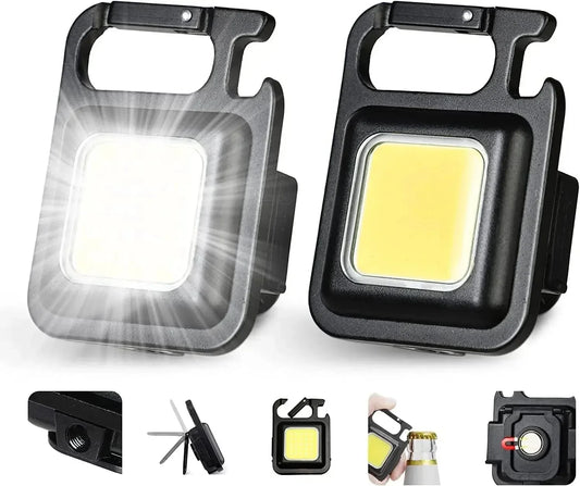 1+1 Breloc Lanterna Led COB, 500Lm, Magnet, Desfacator Dop