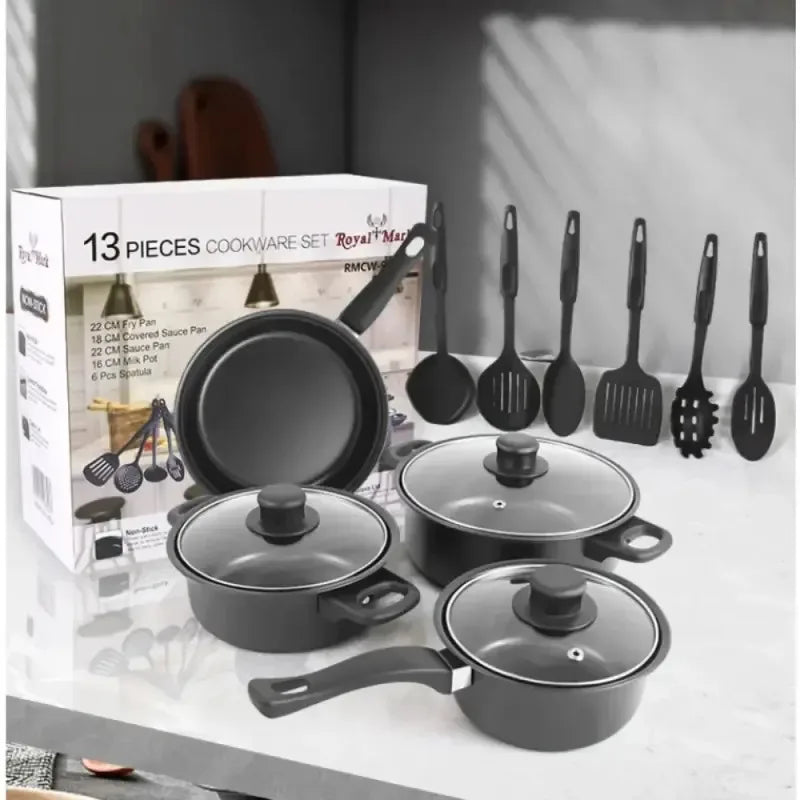 Set 13 Piese Bucatarie, Oale si Tigai + Ustensile