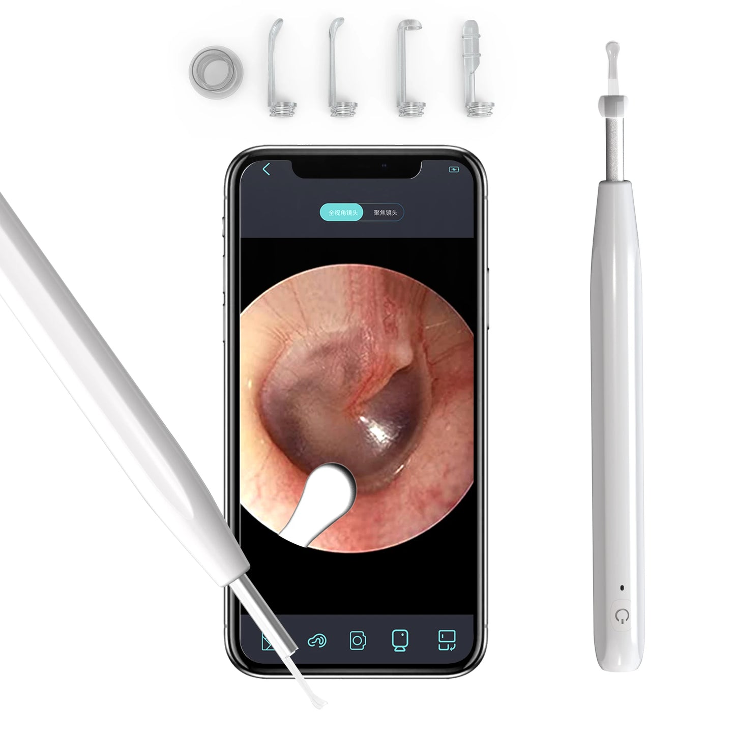 Dispozitiv Curatare Urechi cu Camera HD si Conexiune Telefon