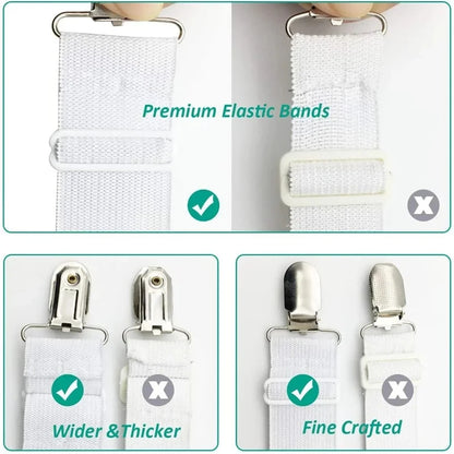 Set 4 Cleme Elastice pentru Cearsafuri
