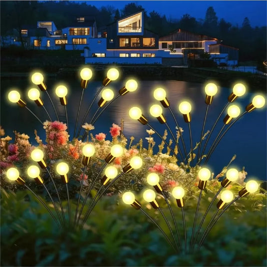 Pachet 2/4/6 Licurici Decorativi Gradina Panou Solar 8 LED
