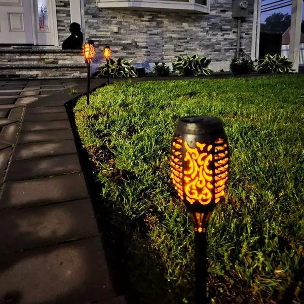 Lanternă Solară Flacără LED Decor