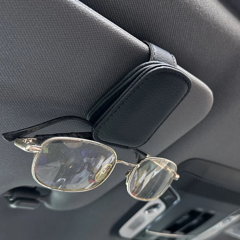 Suport Prindere Clips Magnetic Piele Ochelari Auto