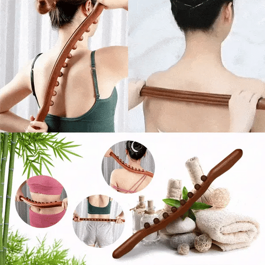 Baston Stimulator Limfatic din Lemn GuaSha