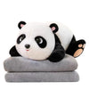 Jucarie Urs Panda 2 in 1 Perna si Paturica 200x100cm Panda 50cm