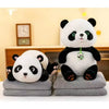 Jucarie Urs Panda 2 in 1 Perna si Paturica 200x100cm Panda 50cm